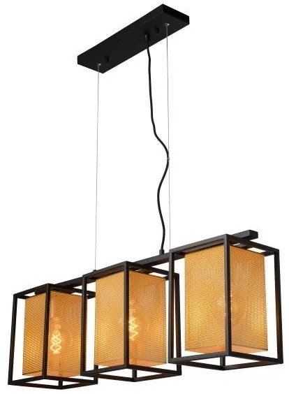 Lucide 21422/03/30 – LED Csillár zsinóron SANSA 3×E27/40W/230V