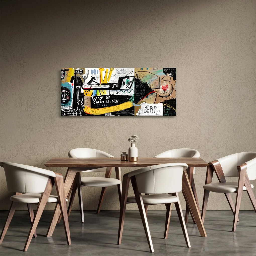 Festmény - Graffiti (120x50 cm)