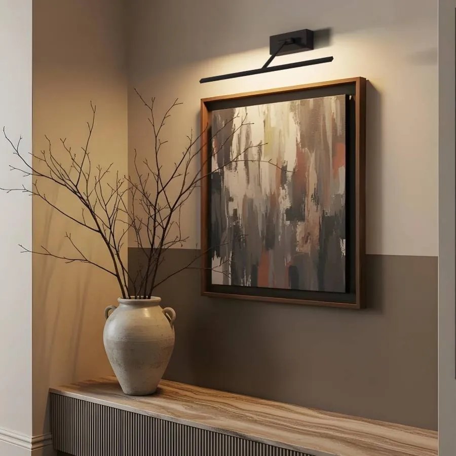 RENDL FRESCO 45 fali lámpa fekete 230V LED 8W 3000K