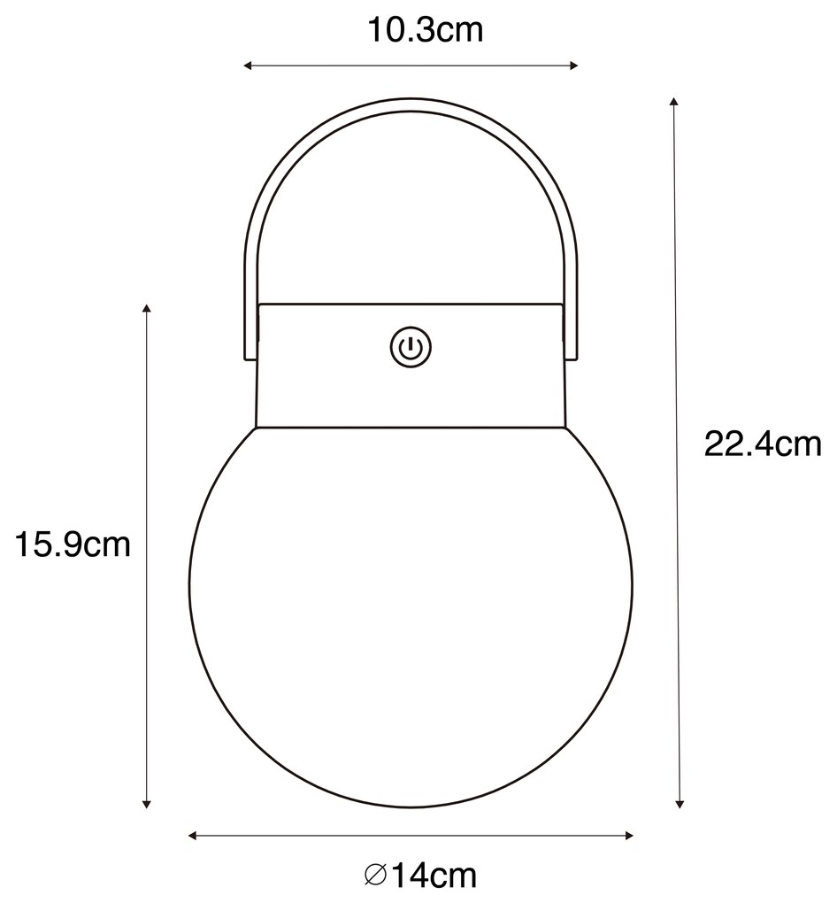 Kültéri lógólámpa fekete, beépített LED-del, 3 fokozatban szabályozható napenergia - Cornelia