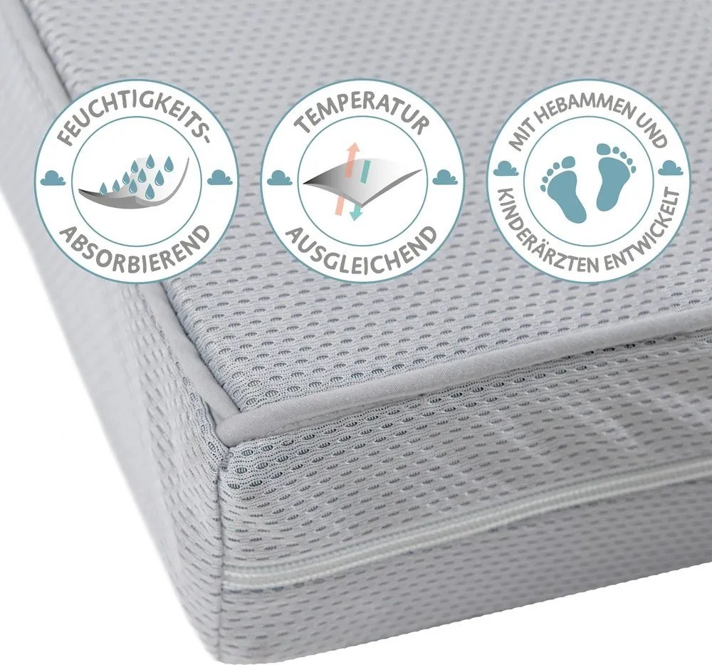 Gyerek hab matrac 60x120 cm Air balance Premiummesh – Roba