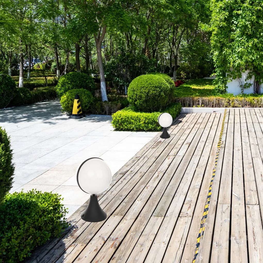 EKO LIGHT EKO6643 CIRCULO Modern Kültéri Állólámpa Fekete E27 IP44