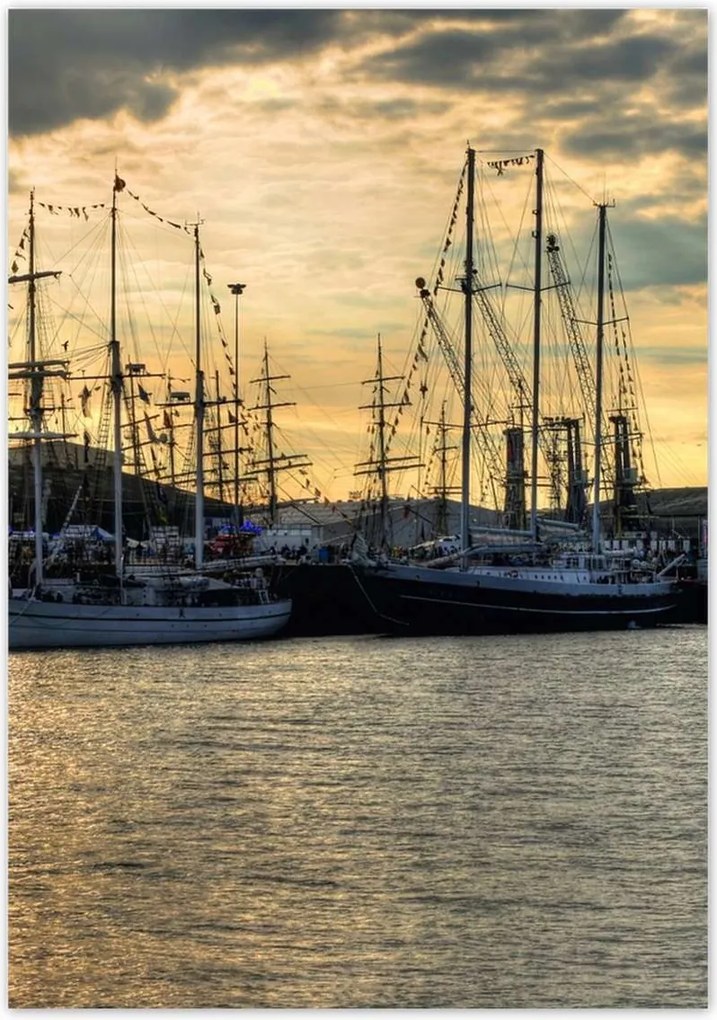 Poszterek 70x100 Yachtok a kikötőben