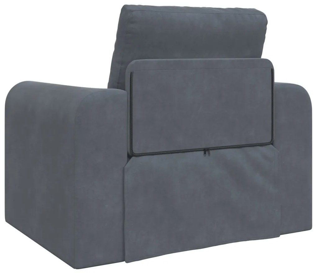 Földi Sofa Bed 2 az 1-ben Sötétszürke 98x71x83 cm Bútor