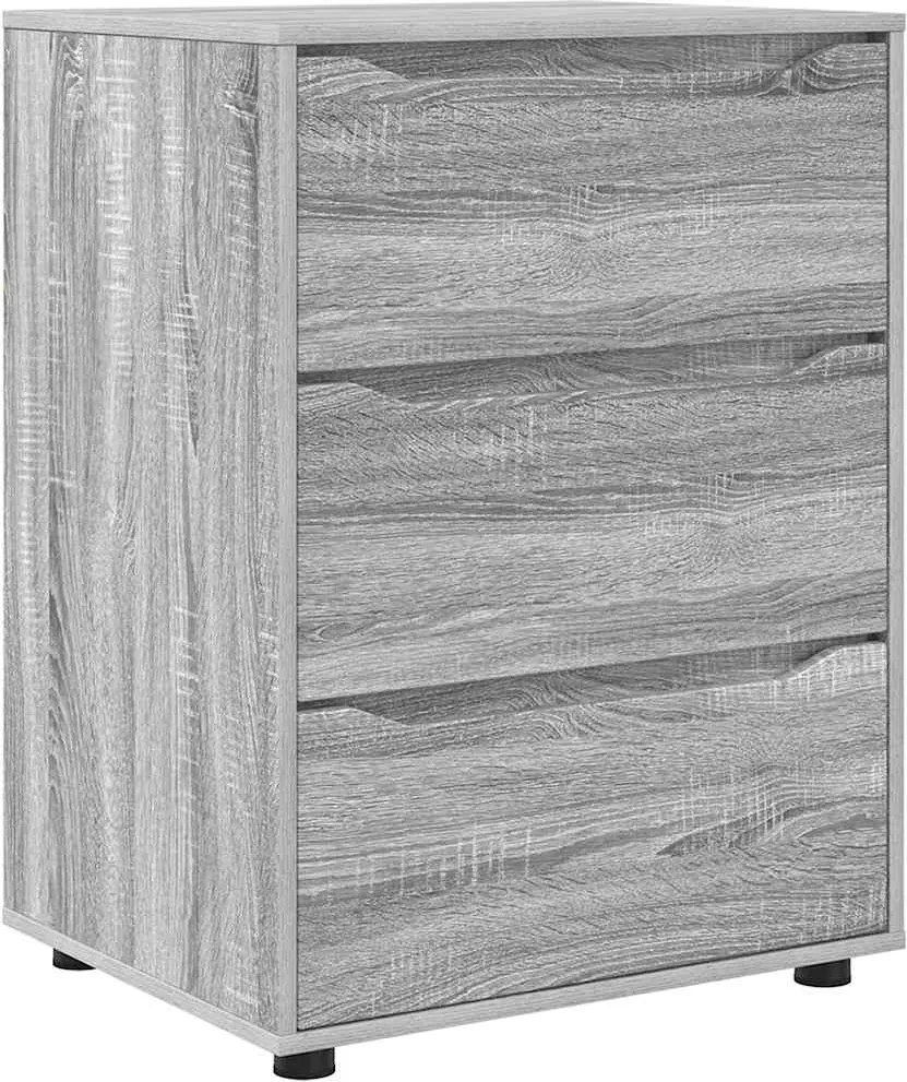 vidaXL Tárolószekrény Szürke Sonoma 60 x 48 x 81 cm Faanyag