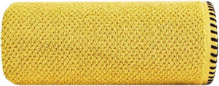 Törölköző 70x140 mustársárga, szegéllyel