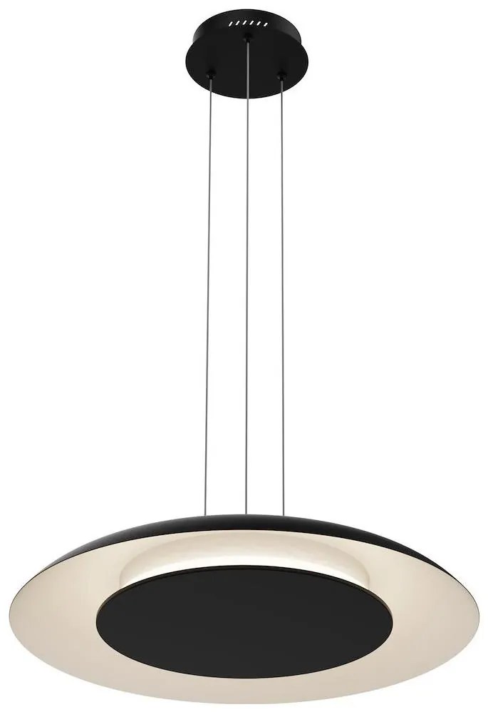 Kábeles LED csillár PIATTINO LED/30W/230V 2700/3200/4000K átm. 40 cm fekete