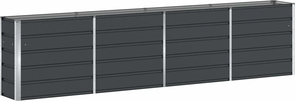 vidaXL Növénytartó Antracit 160 x 40 x 75 cm Acél