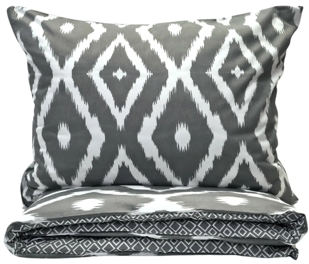 Pamut lepedők Anthic szürke TiaHome - 1x Párna 90x70cm, 1x Paplan 140x220cm