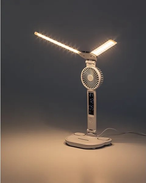 Rabalux 74030 - NOVILO LED dimmelhető asztali lámpa ventilátorral LED/7W/5V