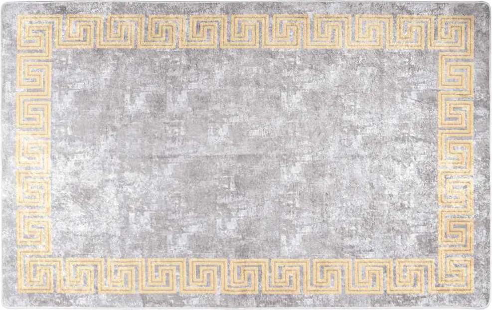 vidaXL szürke csúszásmentes mosható szőnyeg 80 x 150 cm