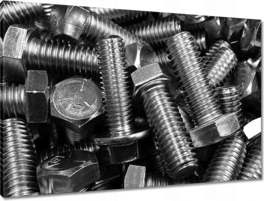Vászonkép 90x60 Csavarok Fém