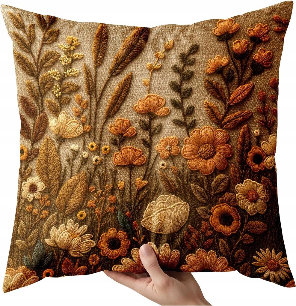 Őszi díszpárnahuzat 40x40 boglárka őszi tök díszpárnahuzat