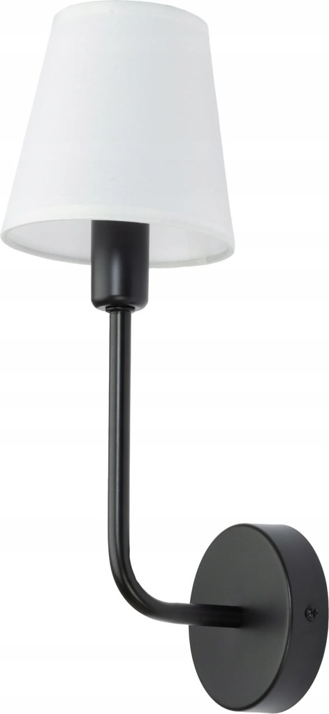 Szállodai lámpaernyős fali lámpa fekete Arte