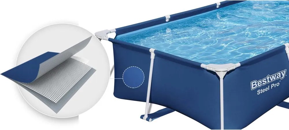 Bestway 56403N keretes kerti medence, 259 x 170 x 61 cm