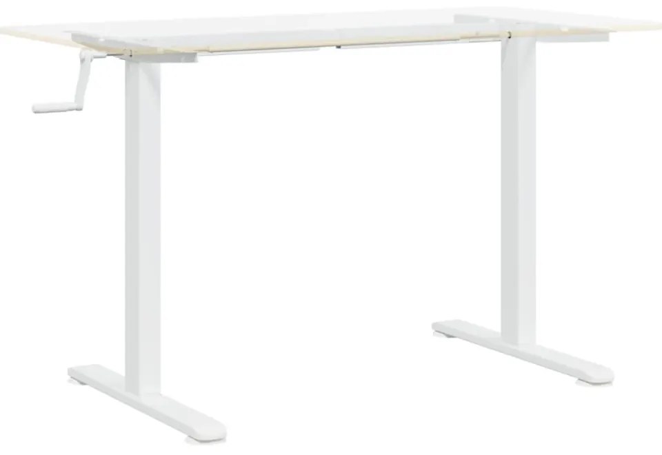 fehér acél álló asztalváz (94-135) x 60 x (70-114) cm