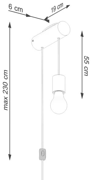 Sollux SL.1644 - Fali lámpa NIMBI 1xE27/15W/230V bükkfa