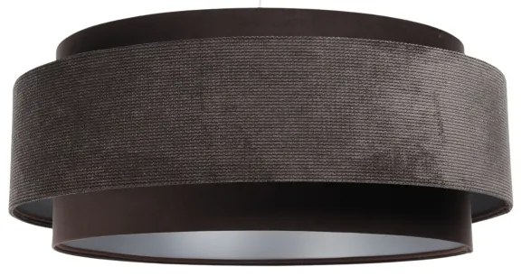 Csillár zsinóron DOBLO 1xE27/60W/230V á. 60 cm barna/ezüst