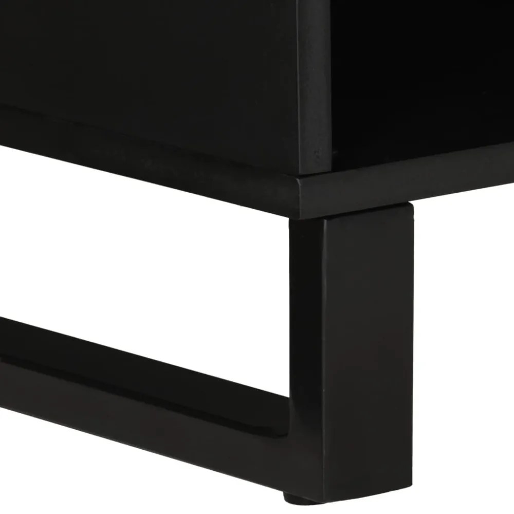 tömör akácfa és szerelt fa TV-szekrény 80 x 33 x 46 cm