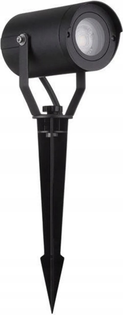 Nova Luce kültéri lámpa tüskével Kimiko fekete alumínium és átlátszó üveg GU10 1