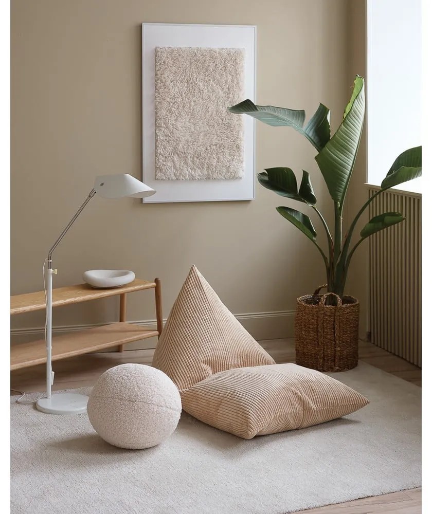 Világosbarna kordbársony gyerek babzsákfotel Big Lounger – Wigiwama