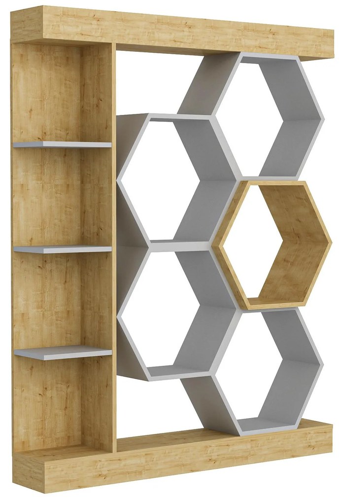 Regál Salix (fehér + tölgy) . 1102597