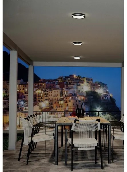 Redo 90290 - ISOLA LED kültéri mennyezeti lámpa s érzékelővel, 24W, IP54