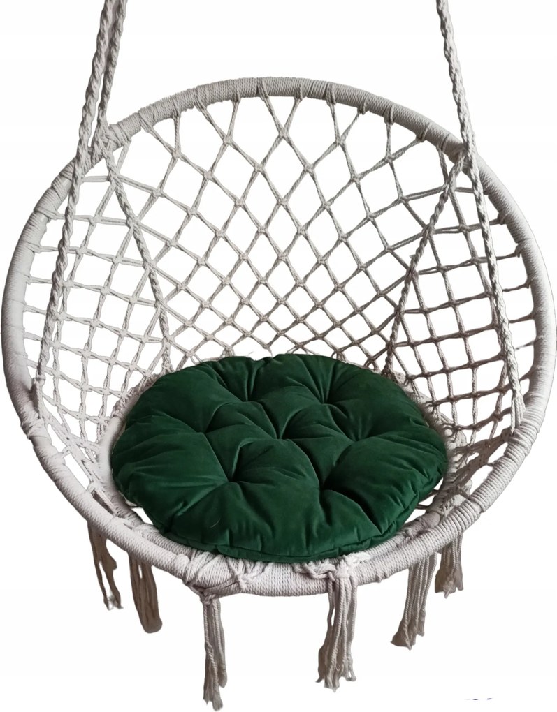 Swing párna függőszék gólyafészek üveg zöld kert 65
