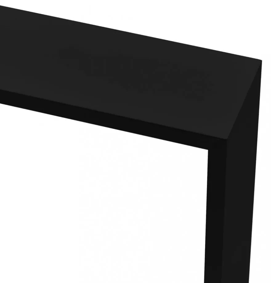 3 db fekete MDF fali kockapolc