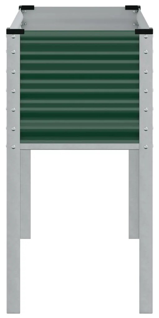 zöld acél kerti növénytartó 100 x 41 x 90 cm