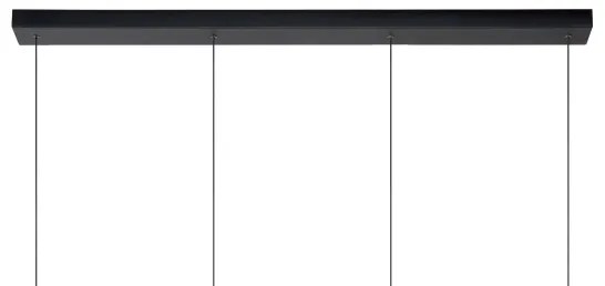 Lucide 74403/04/30 – Dimmelhető Csillár Zsinóron LORENZ 4×LED/4W/230V Fekete
