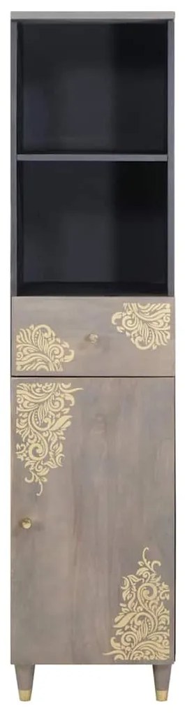 Széf fiókkal Szürke 38 x 33.5 x 160 cm Tömör mangófa