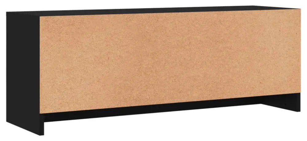 fekete szerelt fa TV-szekrény 102x30x37,5 cm