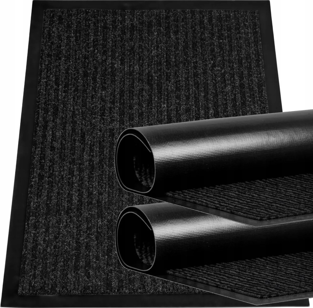 Lábtörlő Az Ajtó Alá Bejárati Cipőtisztító Szőnyeg 60X80CM Szett X2