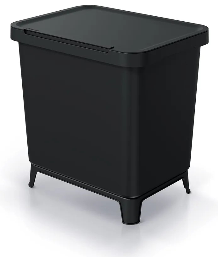 Szemeteskosár, 29 l, fekete