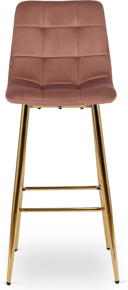 Bárszék rózsaszín bársony, ARIEL