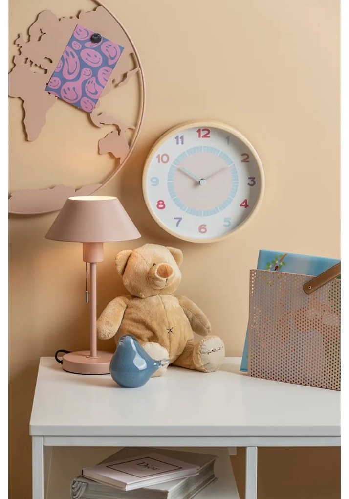 Karlsson 5962MC design falióra, sárga, átmérő 25cm