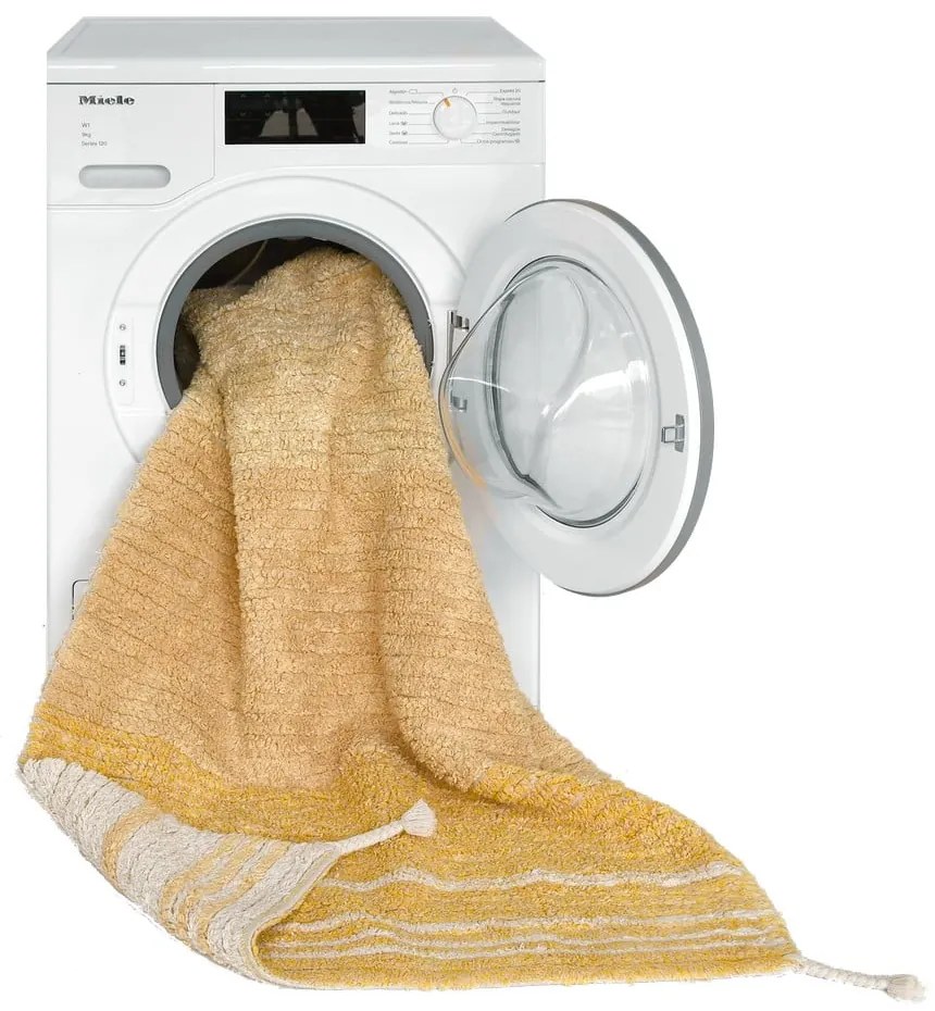 Okkersárga pamut szőnyeg 80x140 cm Twin Amber – Lorena Canals