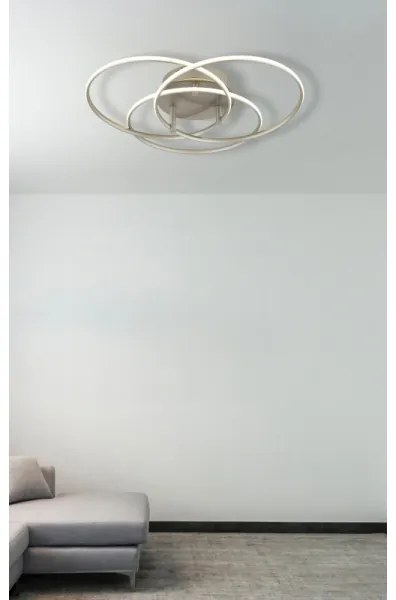 Globo 67355-40N - LED Mennyezeti lámpa KOMBOS 40W/230V átm. 45,6 cm matt króm