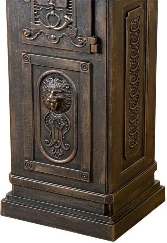 STILISTA Hagyományos antik postaláda sötét sárgaréz