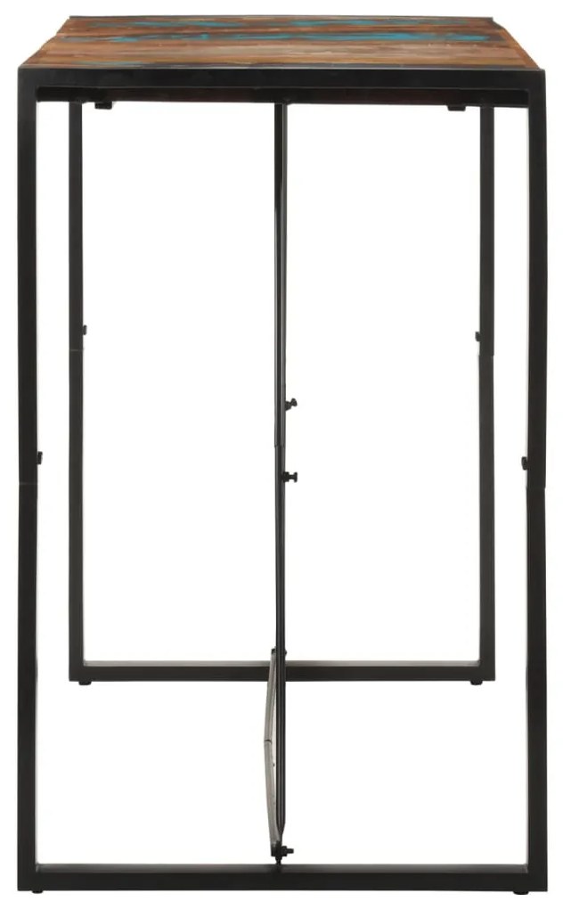 Tömör újrahasznosított fa bárasztal 140 x 70 x 110 cm
