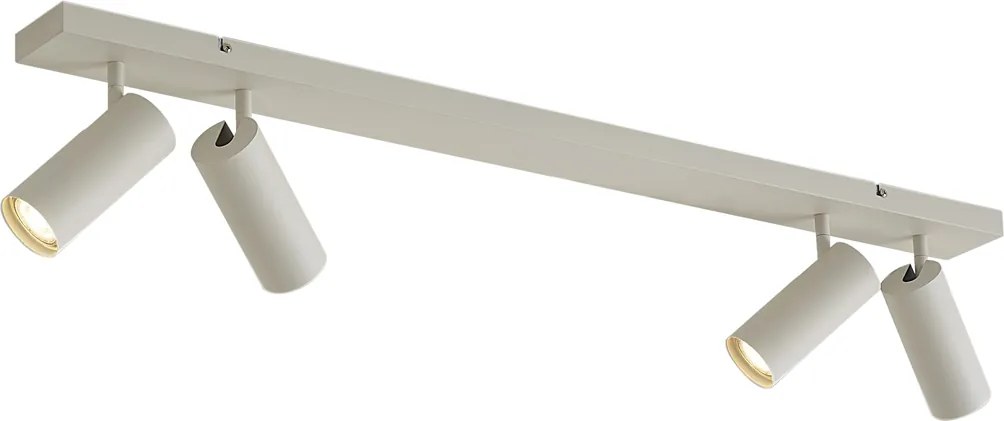 Modern mennyezeti spotlámpa bézs 4-lámpás állítható - Renna