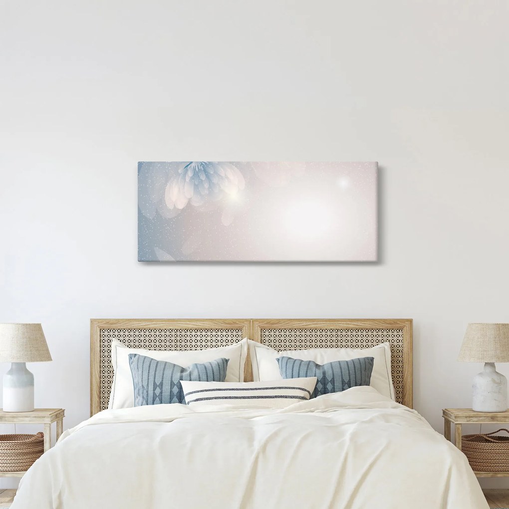 Kép - havas virágok (120x50 cm)