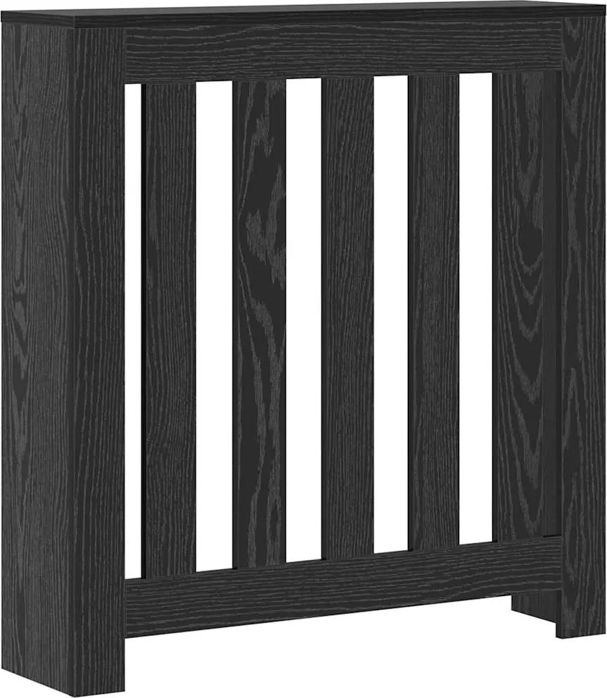vidaXL Radiátor fedezék Fekete tölgy 78 x 20 x 82 cm Faanyag