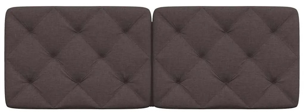 sötétbarna szövet fejtámla párna 140 cm