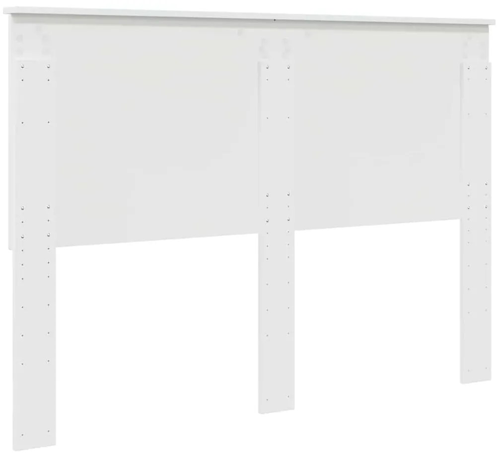 Fejtámla fejtámlával Fényes Fehér 160 cm Faanyag