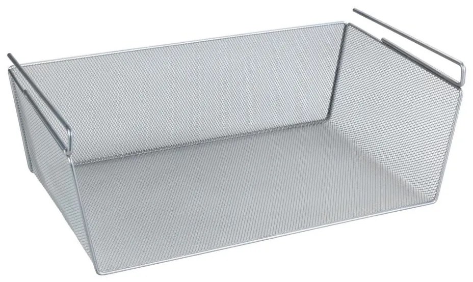 WENKO 53143100 - Ezüstszínű kosár 49x28 cm