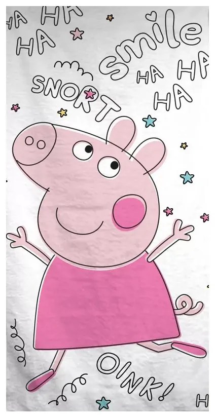 Peppa malac Snort fürdőlepedő, strand törölköző 70x140cm
