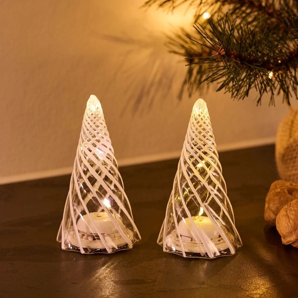 Karácsonyi fénydekoráció 2 db-os ø 6 cm Vilma – Sirius