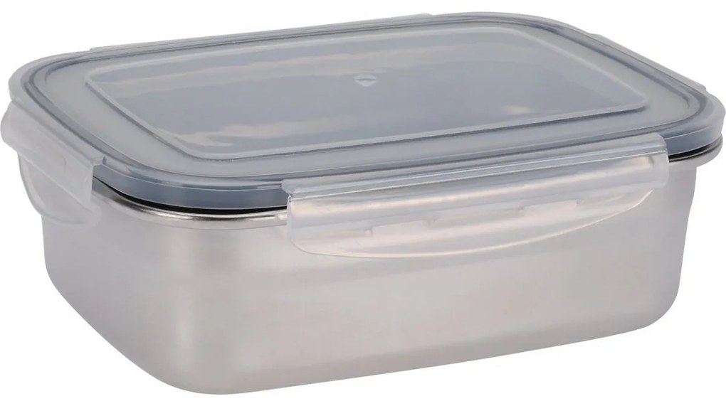 Excellent Houseware Rozsdamentes acél dobozműanyag fedéllel 750 ml, 0,75 l